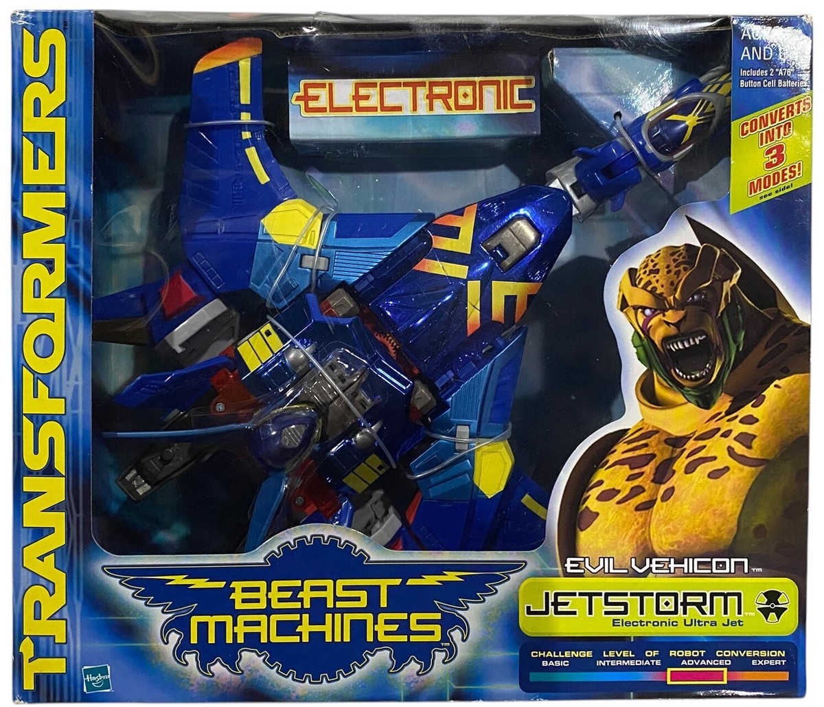Transformers Beast Machines Jetstorm Evil Vehicon Electronic Ultra