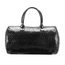 Carolina Herrera 212 VIP Womens Ladies Travel Duffle Bag Patent Black NEW