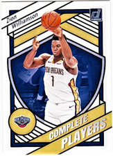 2020-21 Panini Donruss Basketball Complete Players Zion Williamson
