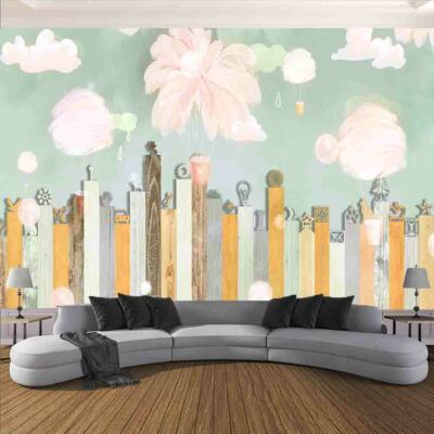 Raindrop Gradient 3D Full Wall Mural Photo Wallpaper Printing Home Kids Decor