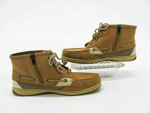 Sperry Top Sider Women Boot Marella Size 11M Leather ChukkaPre Owned qp - Picture 8 of 12