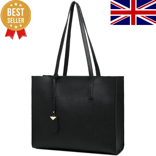 Women s Tote Bag Large Handbag Soft Leather Simple Shoulder Bag with Zipper