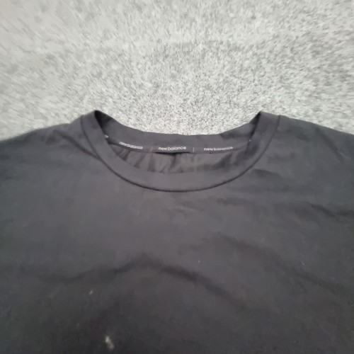 New Balance shirt mens Medium black short sleeve cotton lightweight tee Size M - Picture 4 of 14