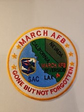 Usaf Patch March Afb California Gone But Not Forgotten  Y