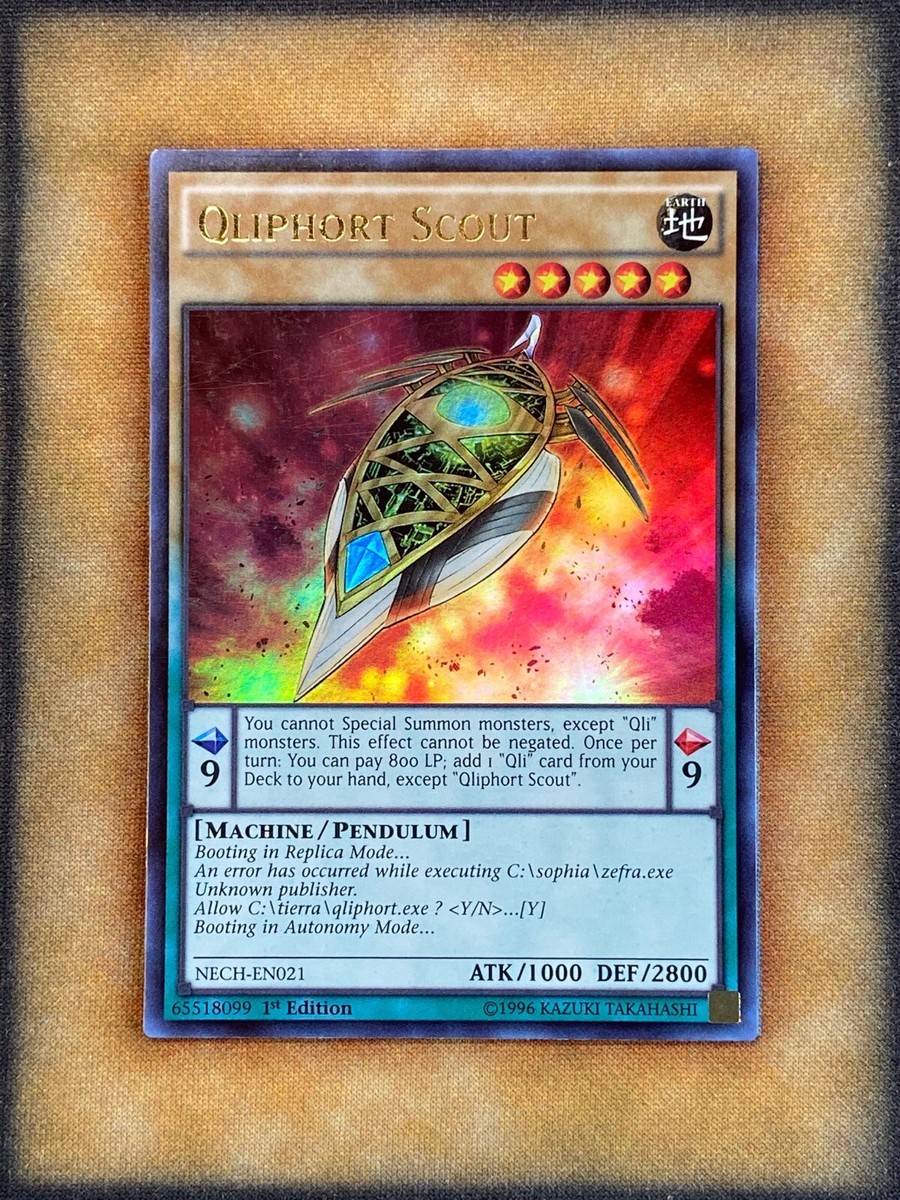 yugioh qli deck Yugioh Qliphort Scout NECH-EN021 Ultra Rare 1st Ed NM