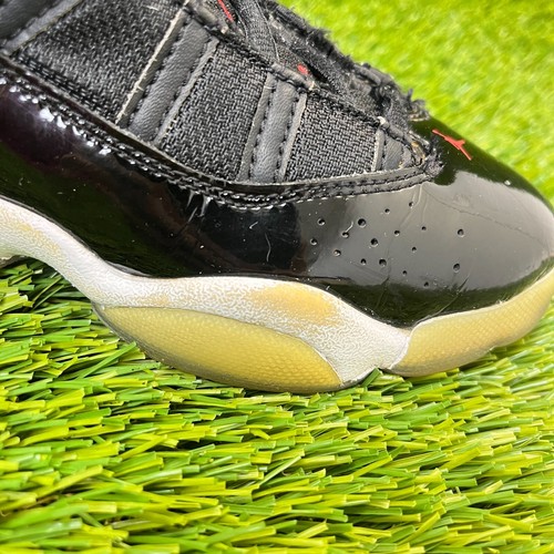 Scarpe da basket Nike Air Jordan 6 anelli ragazzo taglia 13C nere sportive sneakers - Foto 2 di 17