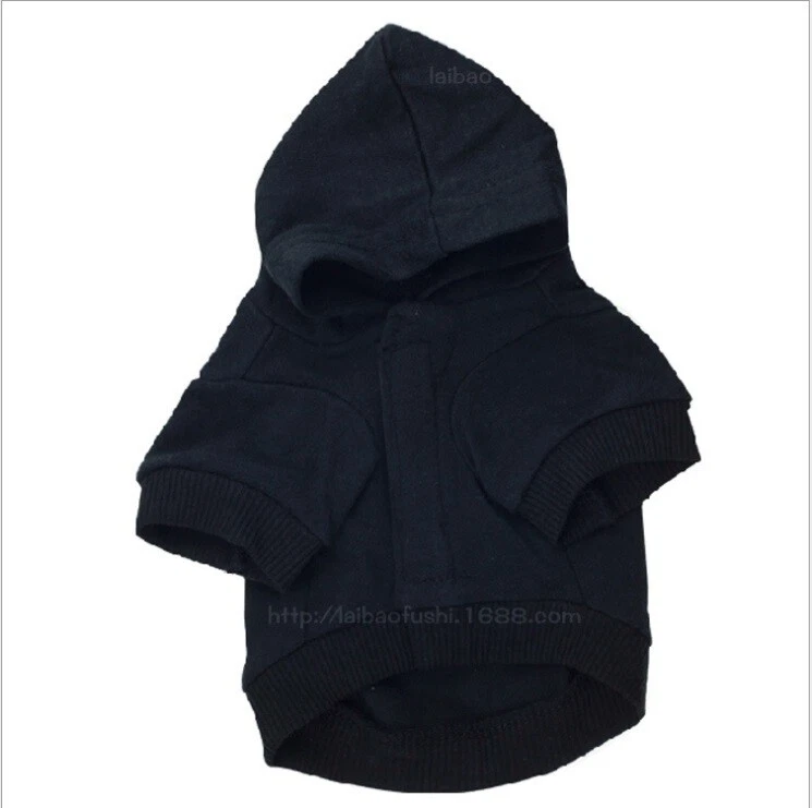 Perro Negro Vip Cachorro Ropa Camiseta Abrigo Chaleco Top Cálido Gorro Trajes De - Imagen 3 de 4