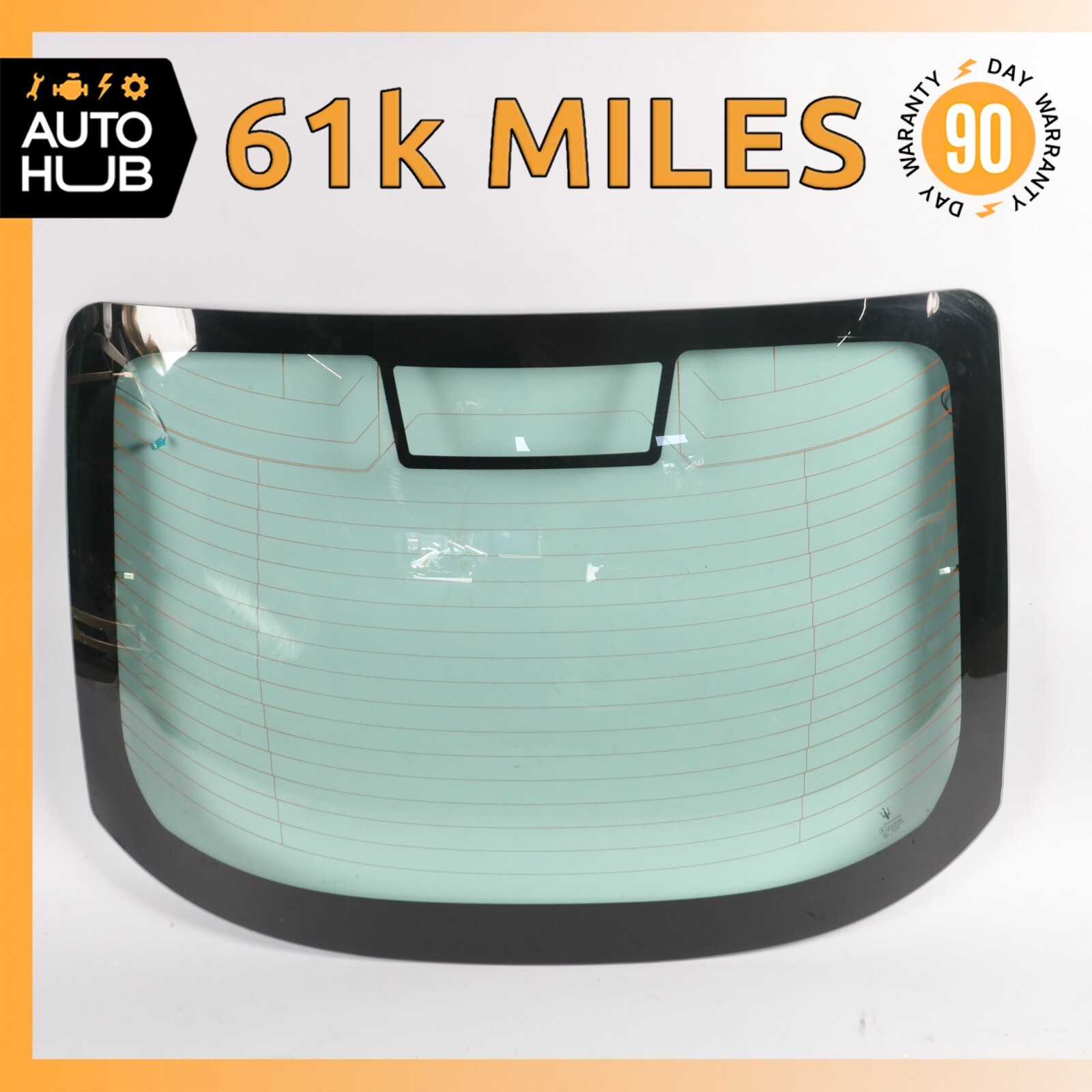 08-18 Maserati GranTurismo M145 Rear Windshield Wind Shield Back Glass OEM 61k