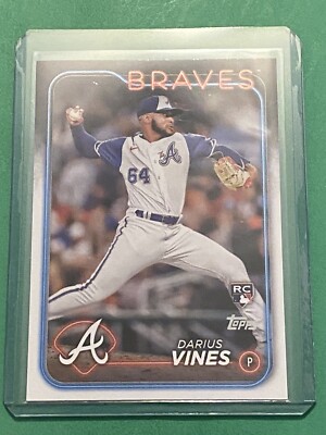 2024 Topps Series 2 Baseball #493 Darius Vines (RC) Atlanta Braves