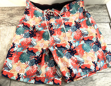 Nautica Swim Trunks Men's M 31" Waist Sea Life Graphic 7" Inseam