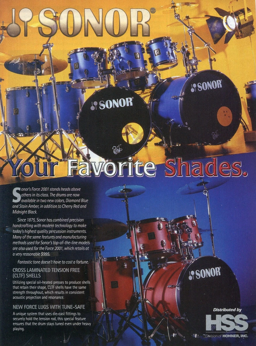 Sonor force 2024 2001 drum set