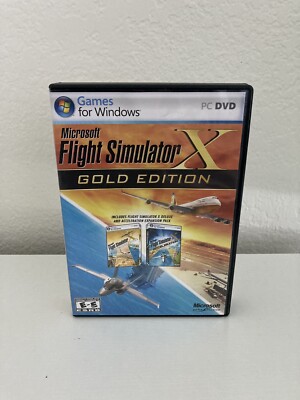 Microsoft Flight Simulator X: Gold Edition (PC: Windows, 2008) CIB!