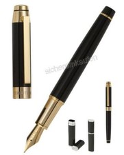 Edler Cerruti Füllfederhalter Füller/ Füllhalter #821 / NST0892 / gold-schwarz