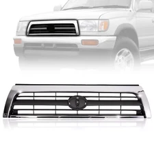Grille Assembly For 1996-1998 Toyota 4Runner Chrome Shell With Emblem Base