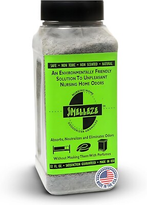 SMELLEZE Natural Hospital Odor Remover Deodorizer: 2 lb. Gran. Eliminates Stench