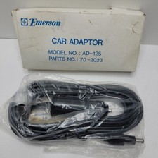 Emerson Car Adaptor Model AD-125 - Part 70-2023 12V, NOS.