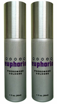 Human Euphoria 2 Bottles Pheromone Cologne for Men Attract Women Girls Attention
