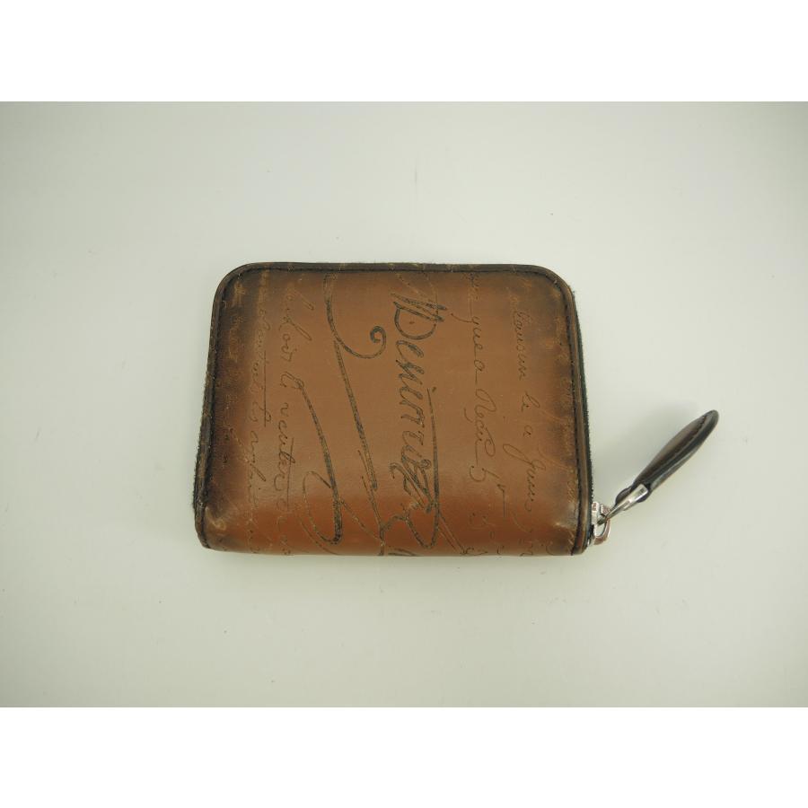 Berluti Zip Coin Case with Card Holder Calligraphy Brown Berluti Zip Coin Case with Card Holder Calligraphy Brown