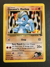 Pokémon[ENGLISH] Giovanni's Machop 72/132 Gym Challenge Unlimited Common 2000 NM