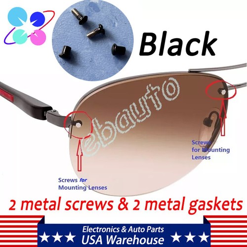 Kits de tornillos plateados/negros para gafas de sol PRA DA para montar lentes - Imagen 2 de 12