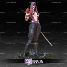 3D Print -Morrigan NSFW - Grey Or Painted - Custom Resin Statue - NSFW