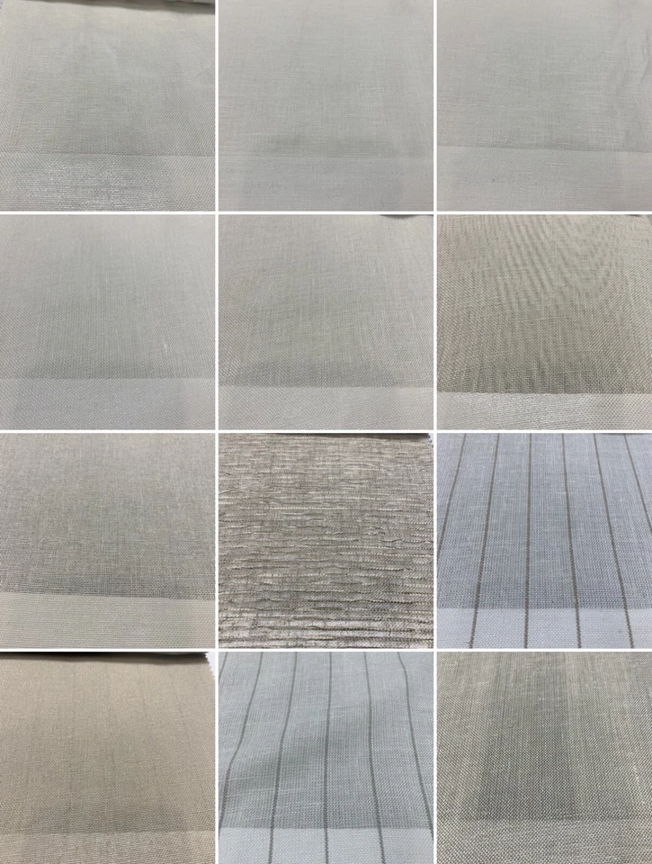 Carole Fabrics: Natural Elements 6111 Linen Blend Sheers Fabric Sample Swatches - Image 2 of 4