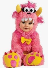Plush Infant Pinky Winky Monster Halloween 2 Piece Costume 12-18 Months Pink