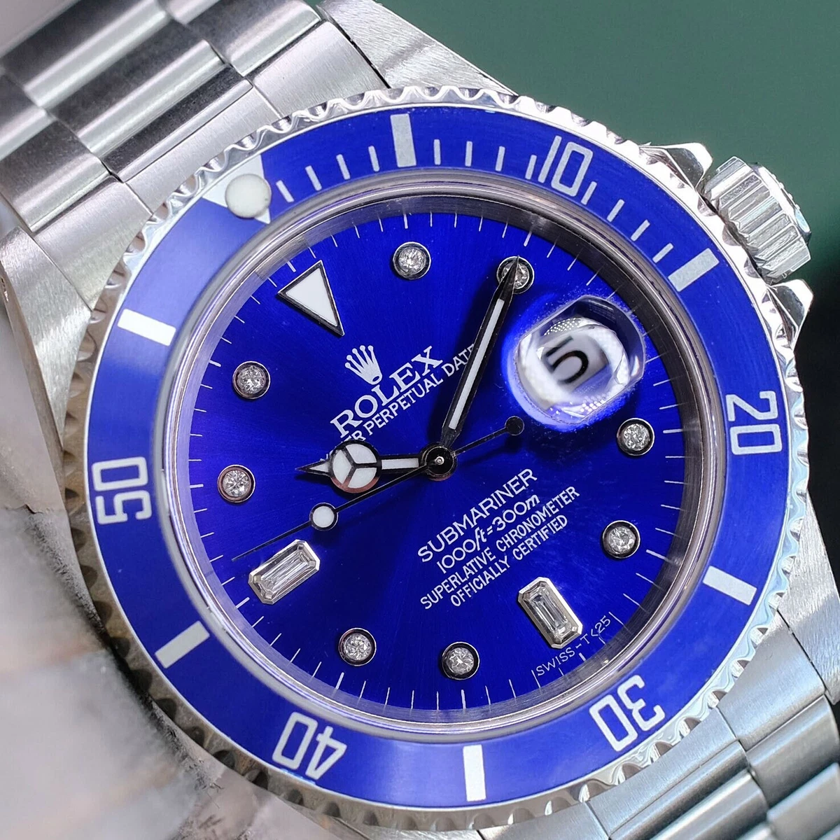 Rolex blue inside sale