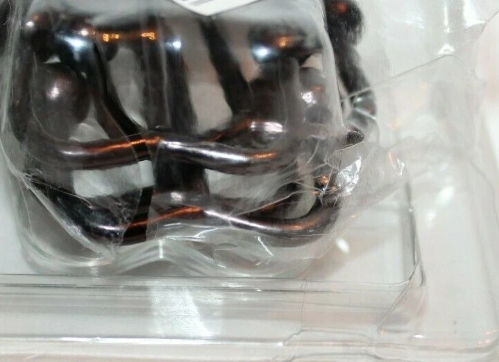 Juego de 12 ganchos decorativos de bronce frotado con aceite Maytex de doble deslizamiento Foto 3 de 4