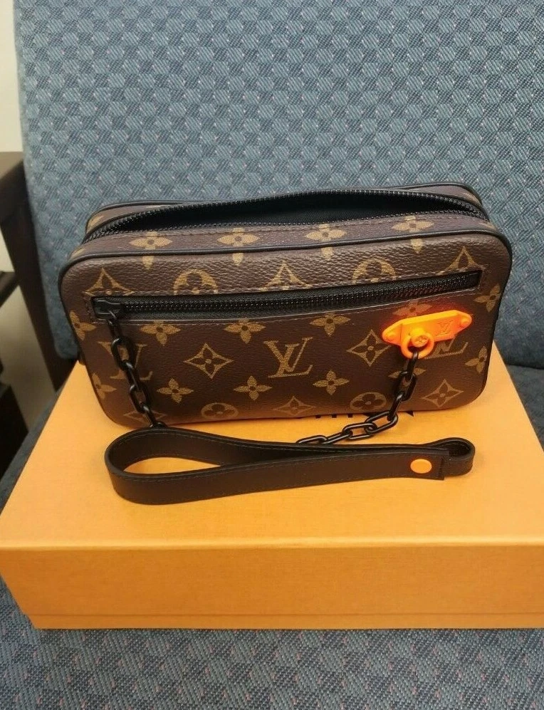 Louis Vuitton VIRGIL Pochette Volga Monogram Black SS19 RARE First  Collection