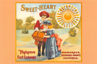 FRESH EXPRESSIONS U S A POSTER REPRO POSTKARTE SWEETHEART 1900 UNGEBRAUCHT SEHR GUTER ZUSTAND