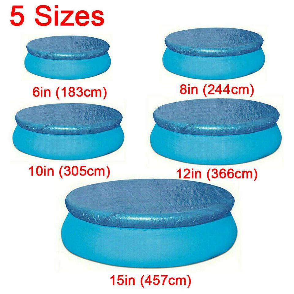 Für Intex Bestway Deckplane 183 366 457cm Poolabdeckung Plane Pool Schwimmbad - Bild 3 von 4