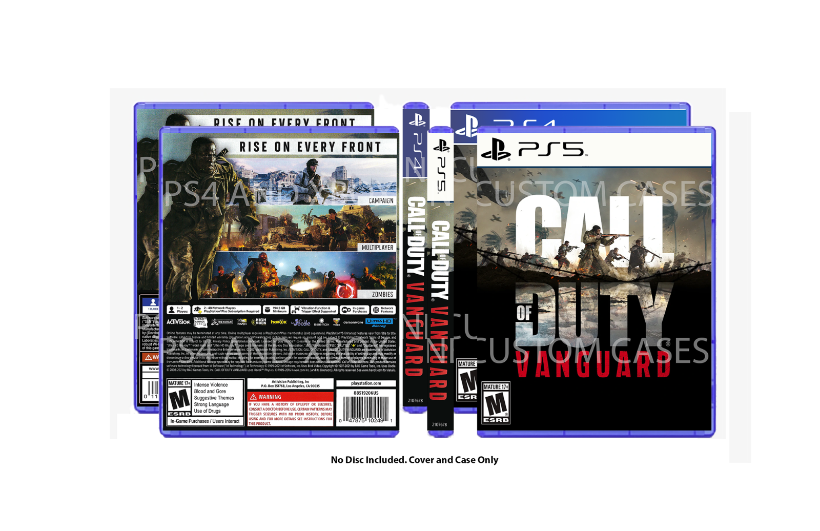 CUSTM REPLACEMENT CASE NO DISC Modern Warfare 2019 PS5 SEE DESCRIPTION