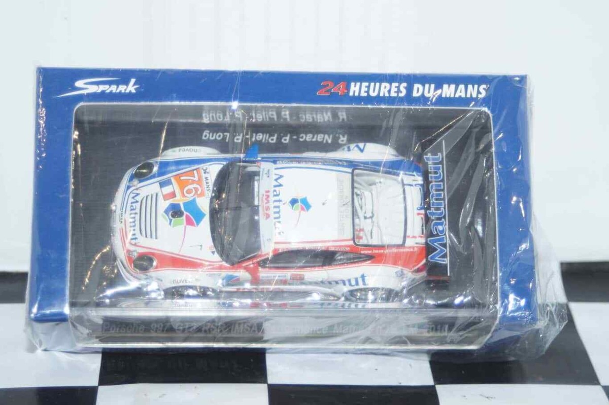 Diecast model cars Porsche 997 GT3 RSR 1/43 Minichamps 911 () GT3 RSR No.76 Imsa Performance Matmut Matmut 24h Le Mans 2010 R.Narac/P.Pilet/P.Long