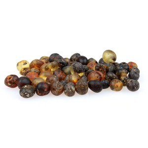 unpolished amber beads
