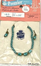 PREMIER doll jewelry set for Cissy, Toni, Dollikins Necklace Earrings VTG 183
