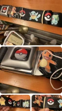 Pokémon Belt Buckle Down Seat Belt Pokemon Pikachu Charmander ￼ Bulbasaur New