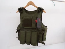 NEW Green Yakeda Quick Release Tactical Vest. Old School Molle system. AR30 fits