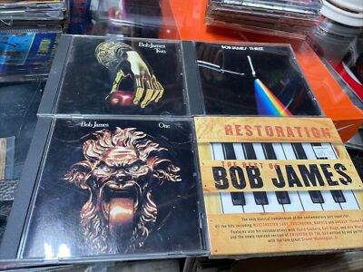 Bob James One, Two, Three Used Cd Lot & Best Of Restoration Sealed Jazz Blues