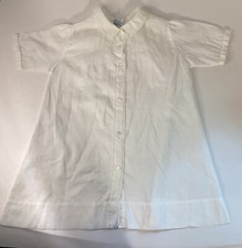 Vintage Baby Child Christening or Dressing Gown Dress White Cotton Size 6 Mo