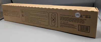 Copier/ Printer MX-61 Black Toner Cartridge Series For Sharp Brand - New In Box!