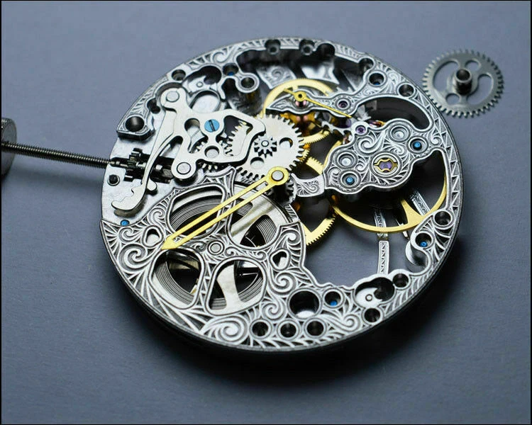 For Seagull st3620k Skeleton Hollow Winding Clone ETA 6498