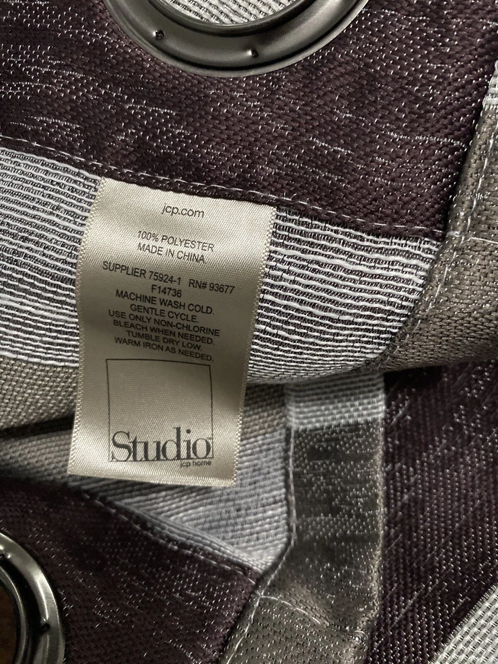 2 paneles de cortina de ojal de ahorro de energía JCP Home Studio, 50 X 84 pulgadas cada uno. NUEVO. Foto 4 de 4