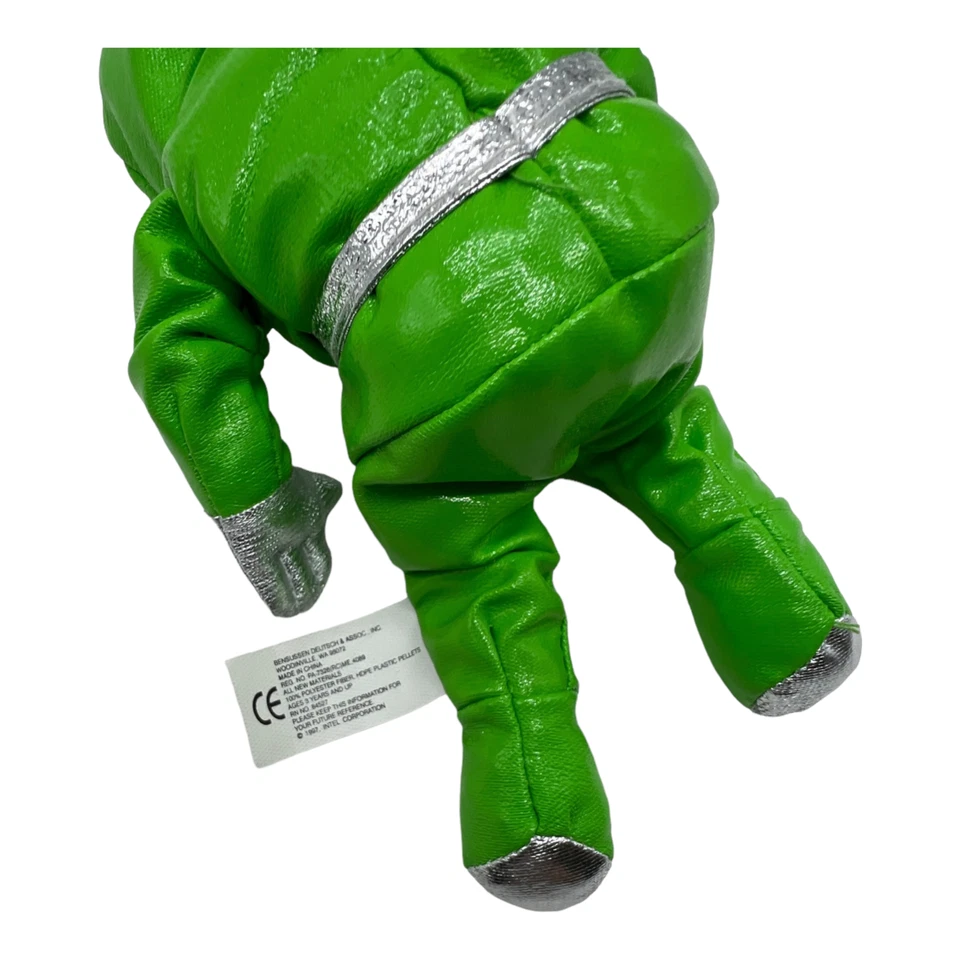 Intel Inside Space Man Bunny Suit People Plush Beanie Green Metallic 90s - Image 2 of 3