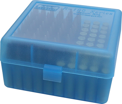 #ad #ad MTM 100 round Flip Top Rifle Ammo Box 22 25 308 W Blue3.05 Inch $9.99