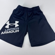 Under Armour Boys Black and White Athletic Shorts