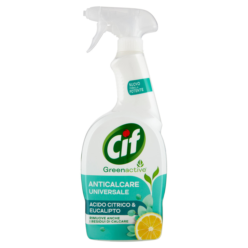 Cif Greenactive Anticalcare Acido Citrico & Eucalipto 8 Pezzi 650ml