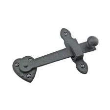 Renovators Supply Manufacturing Black Wrought Iron Gate Flip Latch Decorative...
