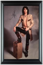 Aerosmith Steven Tyler Autographed Debonair Framed 24x36 Canvas Photo Video Proo
