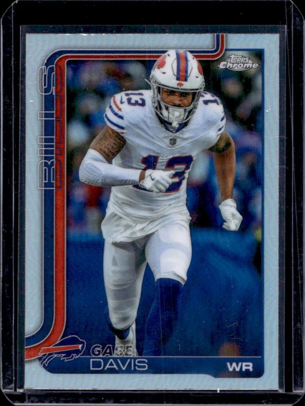 2025 Topps Chrome Gabe Davis Refractor #142 Bills